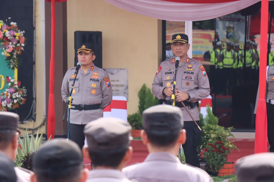 Apel Bersama, Kapolres Bojonegoro: Bekerjalah yang Lebih Baik Untuk Masyarakat