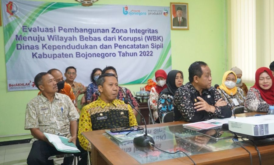 3 OPD Pemkab Bojonegoro Ikuti Evaluasi Wawancara Virtual Zona Integritas WBK