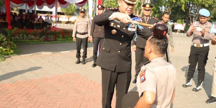 51 Personel Polres Gresik Naik Pangkat di Hari Ulang Tahun Bhayangkara ke-78