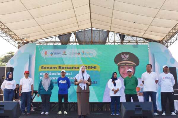 Ajak Ribuan Warga Senam Bersama Pemkab Bojonegoro Terus Sosialisasi Program MP-ASI