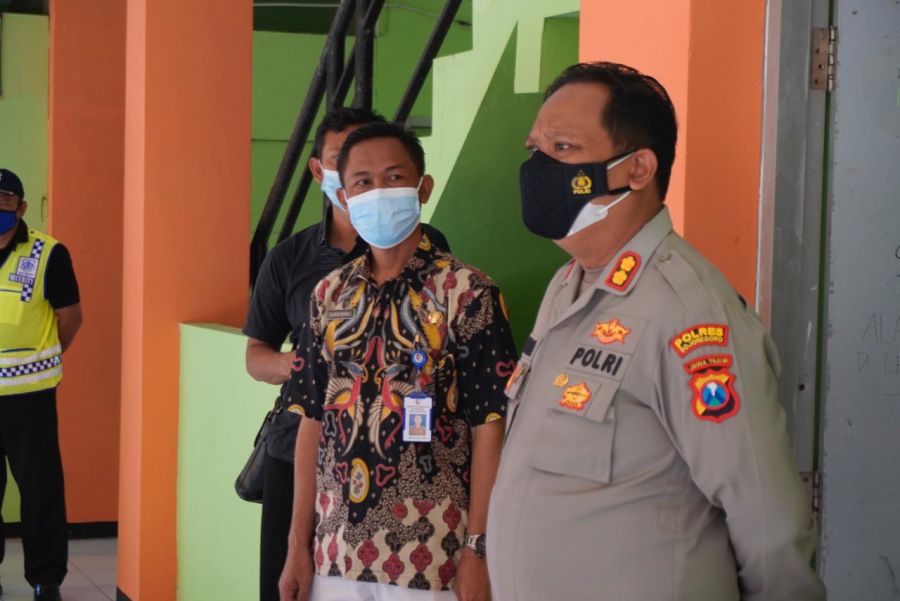 AKBP EG Pandia Cek Kesiapan SMT Jadi Tempat Isolasi Pasien Covid-19 di Bojonegoro
