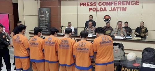 Akibat Demo Anarkis Ratusan Pengacau di Jawa Timur Diamankan