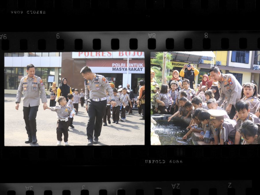 Anak-Anak TK Bhayangkari 64 Kunjungi Mapolres Bojonegoro