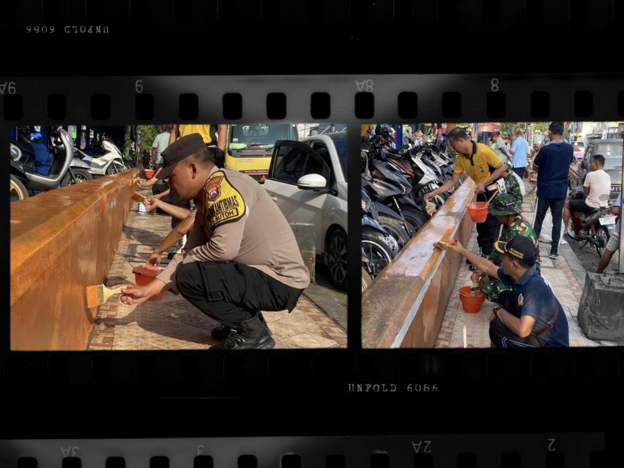Anggota Polsek Sumberrejo Laksanakan Kerja Bakti