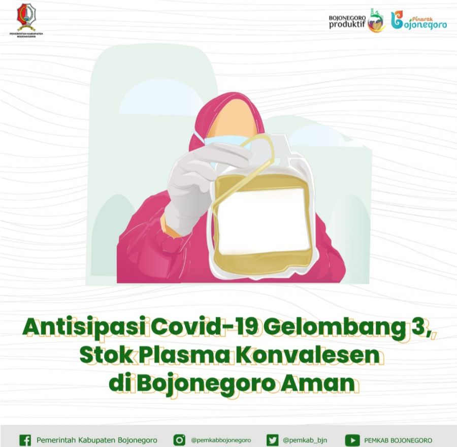 Antisipasi Covid-19 Gelombang 3, Stok Plasma Konvalesen di Bojonegoro Aman