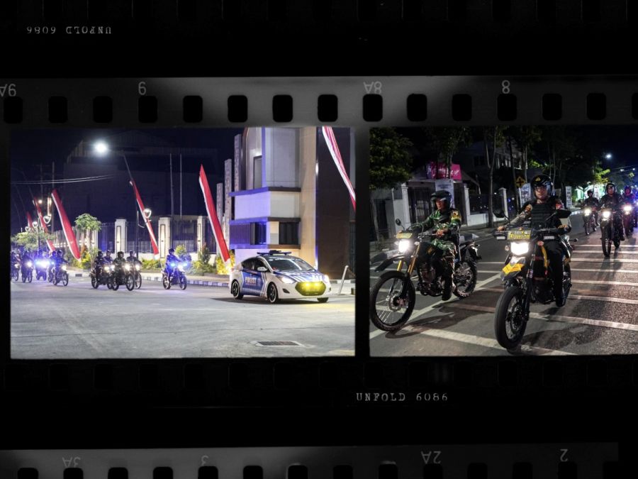 Aparat Gabungan di Bojonegoro Gelar Patroli Skala Besar Jaga Kondusivitas