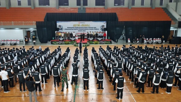 Apel Siaga Jelang Pemungutan Suara Pemilu 2024 Digelar, Wujudkan Bojonegoro Tetap Aman dan Damai