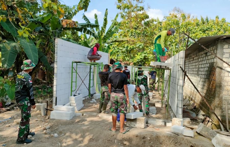Apresiasi Warga Tunggunjagir atas terselenggaranya TMMD 114 Kodim 0812 Lamongan
