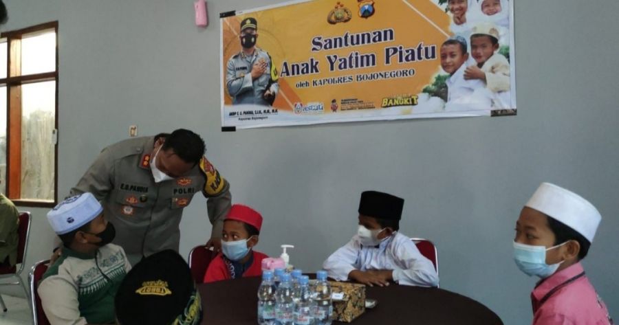 ASTUTI, Kapolres Santuni Anak Yatim Piatu