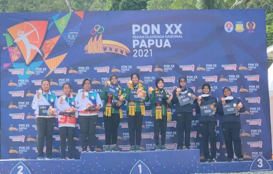 Atlet Panahan Bojonegoro Moncer di PON XX/2021 Papua, Raih Emas di Nomor Beregu Putri