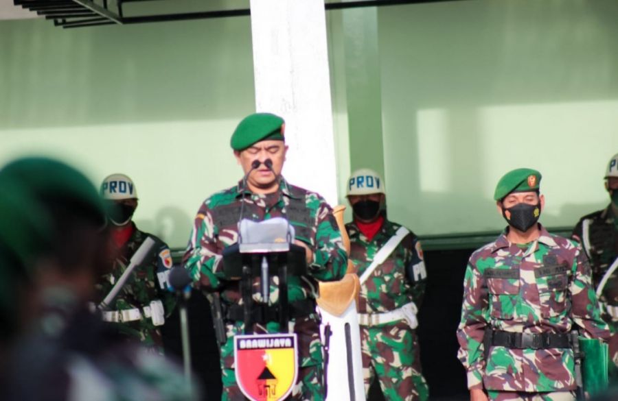 Awali Tahun 2022, Kodim Bojonegoro Gelar Upacara 17-an