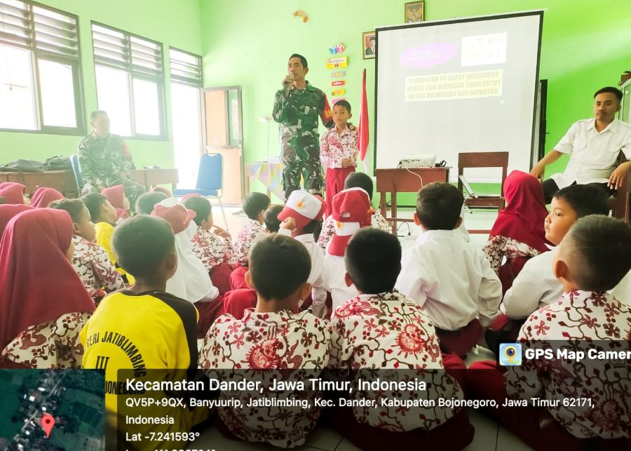 Babinsa Koramil Dander Kodim 0813 Bojonegoro Sosialisasi Anti Perundungan