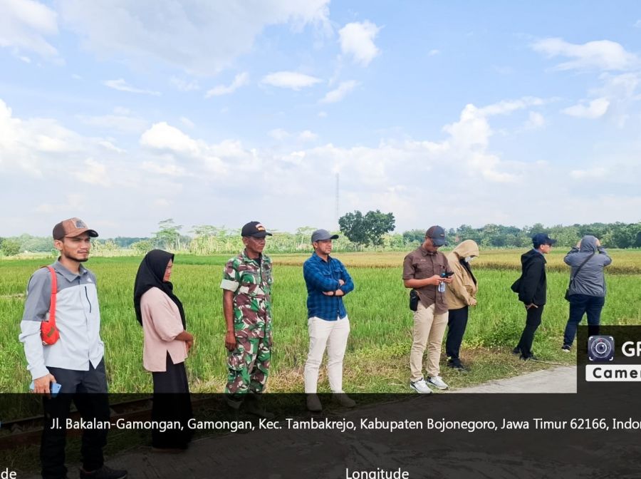 Babinsa Tambakrejo Kodim 0813 Bojonegoro dampingi Tim Bulog Sergab Gabah Petani Bakalan
