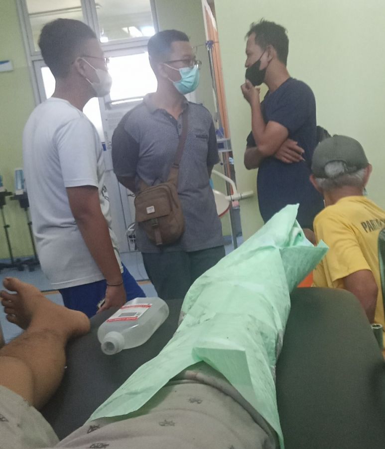 Bacok Teman Pakai Sajam Pelaku Diamankan Dimapolsek Kota Bojonegoro