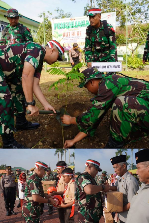 Bakti Negeri 78 Tahun Proklamasi, Korem Wijayakusuma Karya Bakti dan Bakti Sosial 