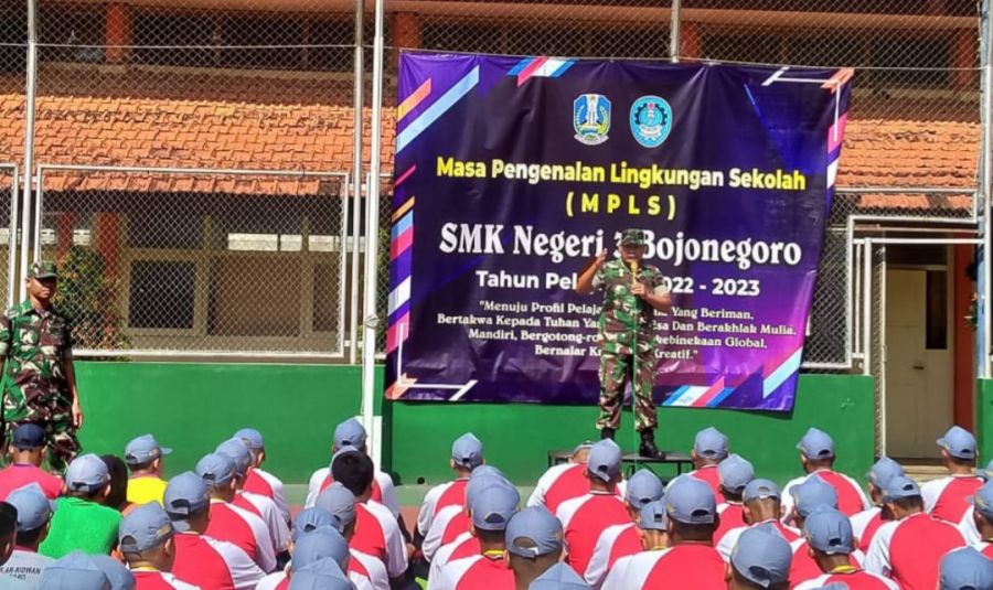 Bentuk Generasi Muda Berprofil Pancasila, Kodim 0813 Bojonegoro bekali Pelajar Wawasan Kebangsaan