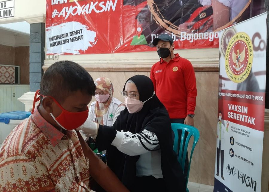 BINDA Jatim Bersama Dinkes Bojonegoro Vaksinasi Ratusan Karyawan PT. Putera Jaya Sakti Perkasa