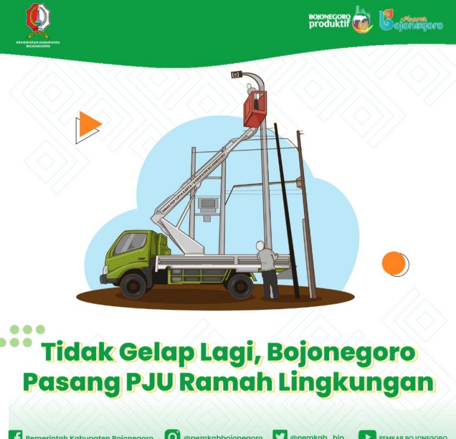Bojonegoro Hingga Pelosok Tidak Gelap Lagi, Pasang PJU Ramah Lingkungan