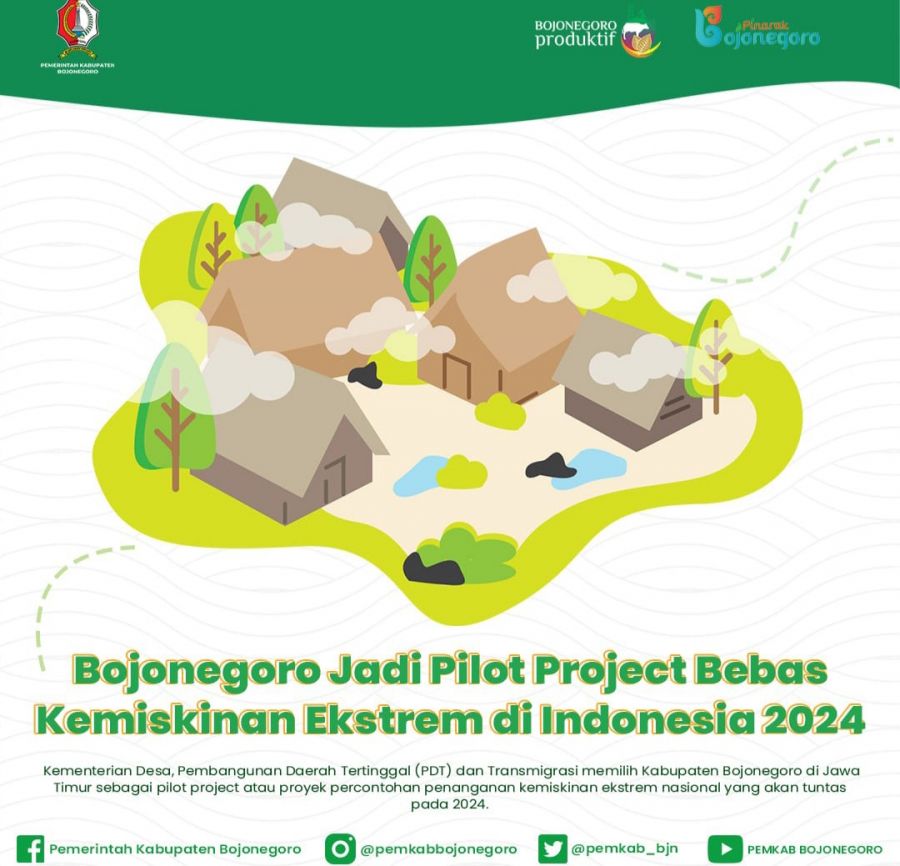Bojonegoro Jadi Pilot Project Program Bebas Kemiskinan Ekstrem Nasional 2024