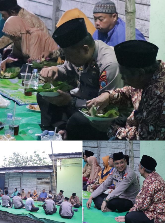 Buka Puasa Bersama Warga Slum Area, Kapolres Bojonegoro Minta Hindari Kegiatan yang Melanggar Hukum