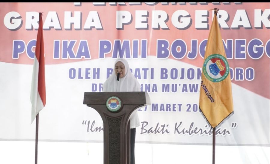 Bupati Anna Resmikan Gedung Graha Pergerakan IKA PMII Bojonegoro