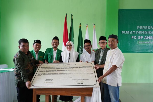 Bupati Anna Resmikan Gedung Pusdiklat Ansor Bojonegoro, Jadi Sarana Perjuangan dan Dakwah