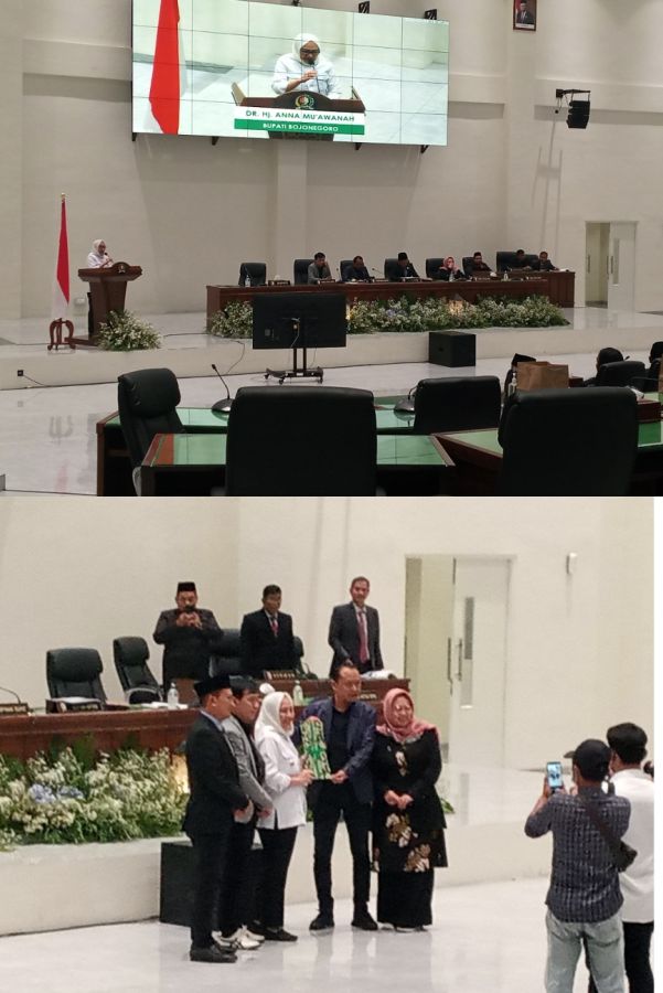 Bupati Bojonegoro Ana Muawanah Hadiri Rapat Paripurna Penyampaian Rekomendasi DPRD Bojonegoro