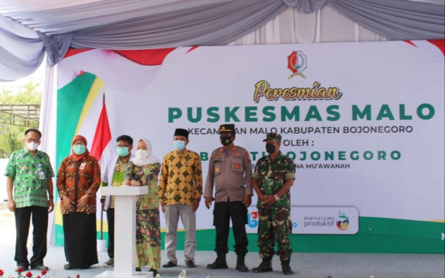 Bupati Bojonegoro Anna Muawanah Resmikan Puskesmas Malo