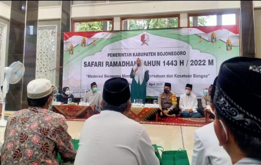 Bupati Bojonegoro dan Forkopimda Hadiri Safari Ramadan dan Ingatkan Warga Jaga Keamanan Lingkungan 