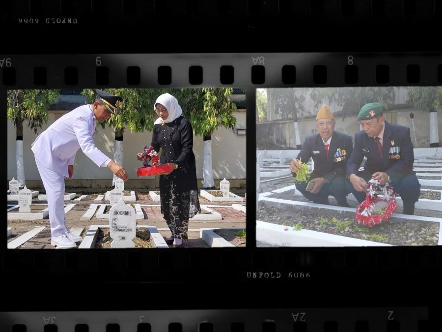 Bupati Bojonegoro dan Forkopimda Ziarah dan Tabur Bunga di Makam Pahlawan