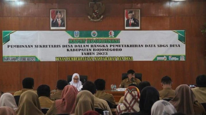 Bupati Bojonegoro Hadiri Rakor Sekdes Sukseskan SDGs Berbasis Desa