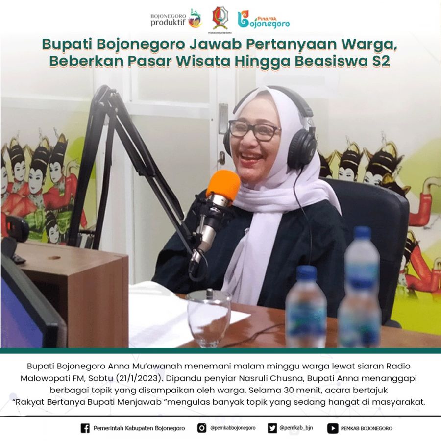 Bupati Bojonegoro Jawab Semua Pertanyaan Warga, Beberkan Pasar Wisata hingga Beasiswa S2