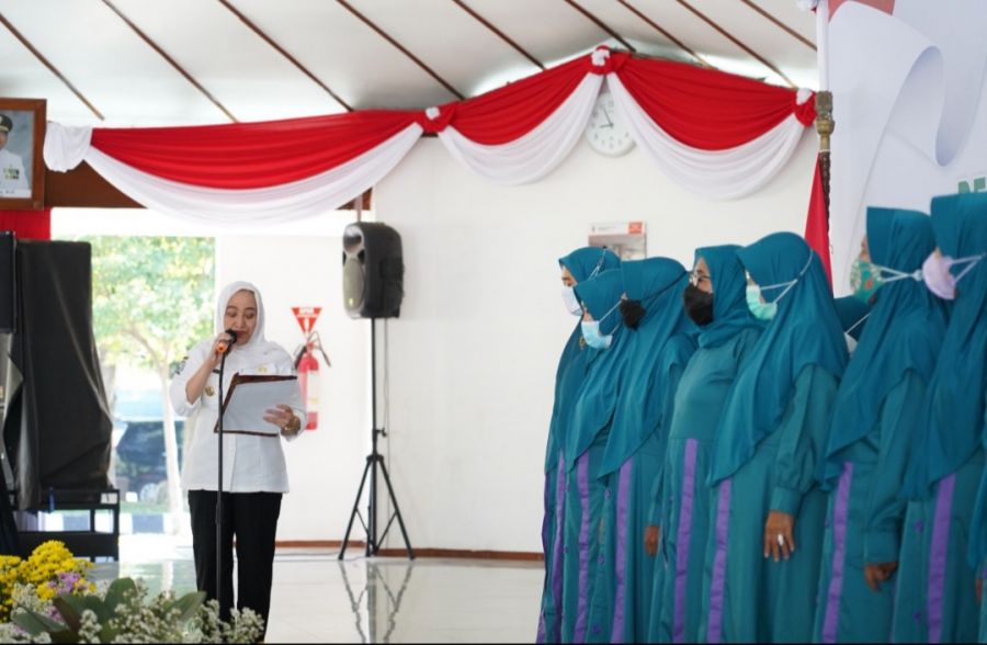 Bupati Bojonegoro Lantik Pengurus Perkumpulan Jamaah Tahlil Perempuan Bojonegoro