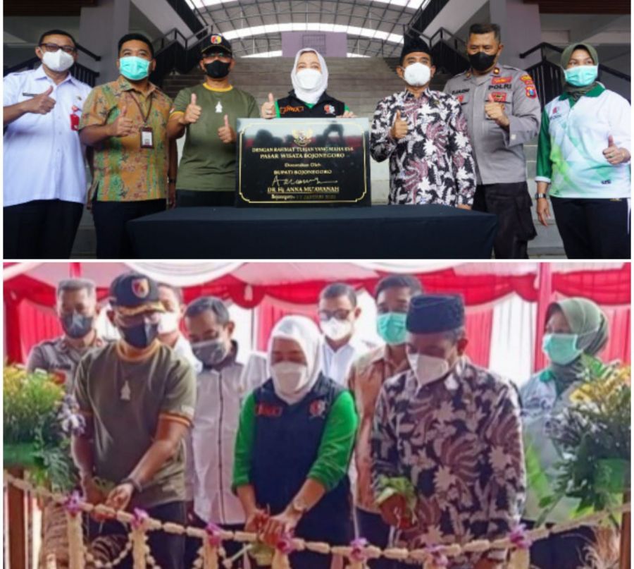 Bupati Bojonegoro Resmikan Pasar Wisata Berkosep Modern