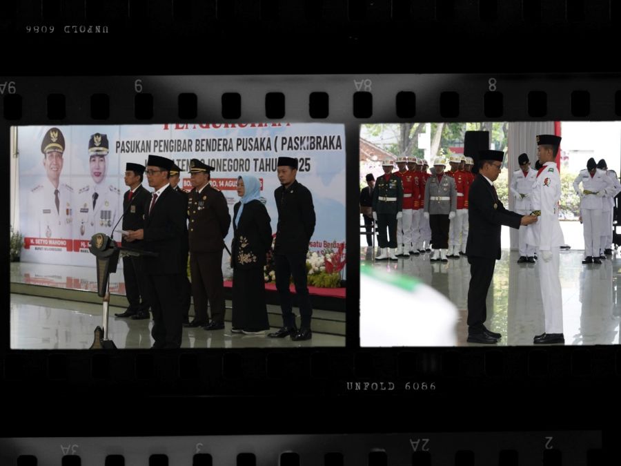 Bupati Bojonegoro Setyo Wahono Kukuhkan 72 Paskibraka untuk HUT RI KE-80
