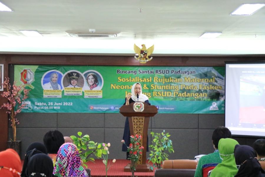 Bupati Hadiri Sosialisasi Rujukan Maternal Neonatal dan Stunting Pada Faskes RSUD Padangan