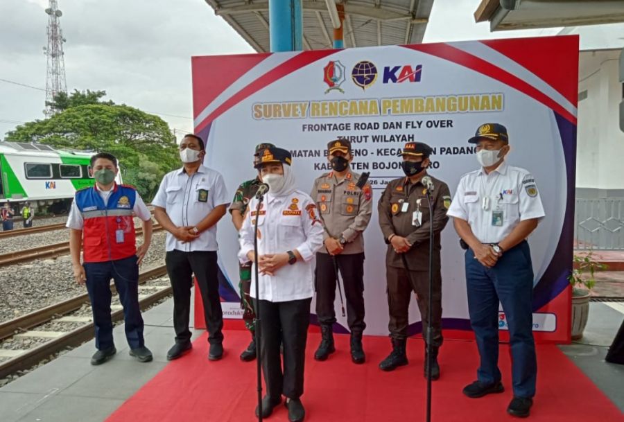 Bupati Bojonegoro Rencanakan Pekerjaan Besar Dengan Membangun Frontage Fly Over