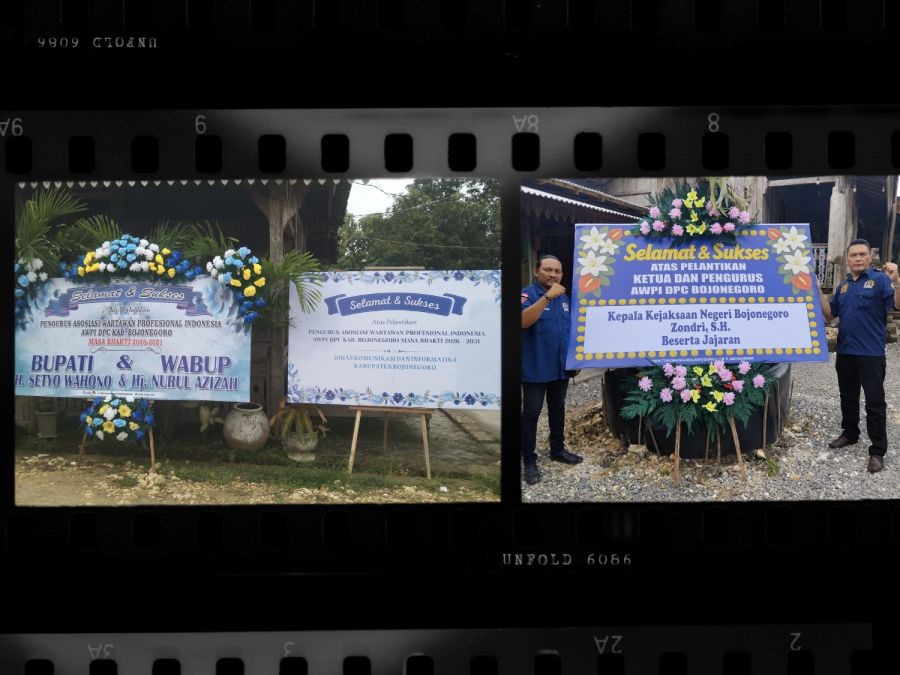 Bupati Setyo Wahono Kirim Karangan Bunga di Pelantikan Pengurus AWPI Bojonegoro