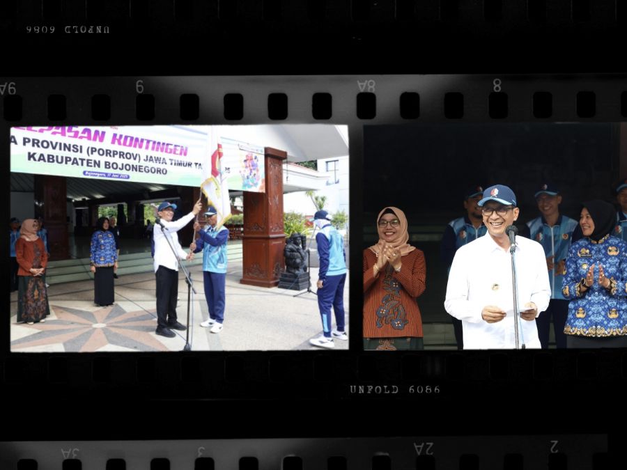 Bupati Wahono Berangkatkan Kontingen Bojonegoro untuk Berlaga di Porprov IX Jatim 2025