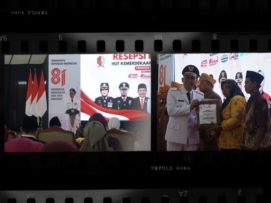 Bupati, Wakil Bupati dan Forkopimda Bojonegoro Ikuti Secara Daring Resepsi Kenegaraan