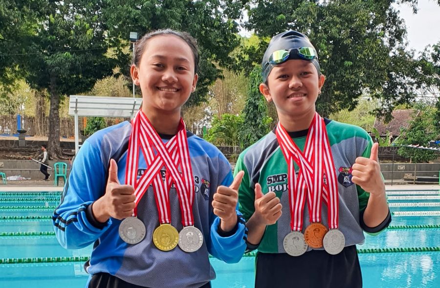 Cabor Renang Bupati Cup 2023, SMPN 3 Bojonegoro boyong 8 Medali