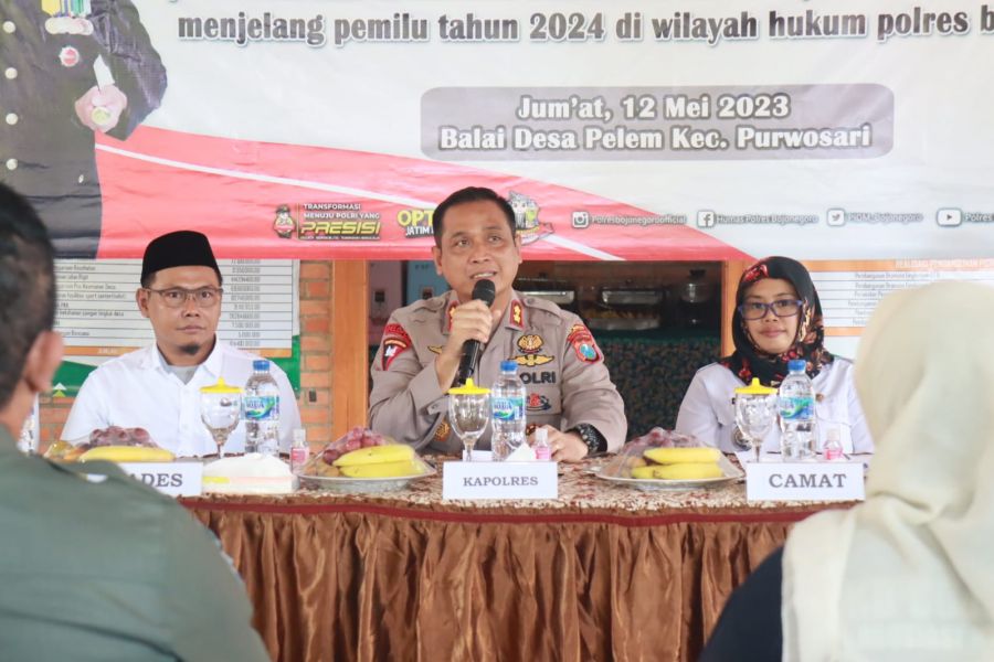 Cangkrukan Kamtibmas, Kapolres Bojonegoro Ajak Warga Bijak Bermedia Sosial Jelang Tahun Politik