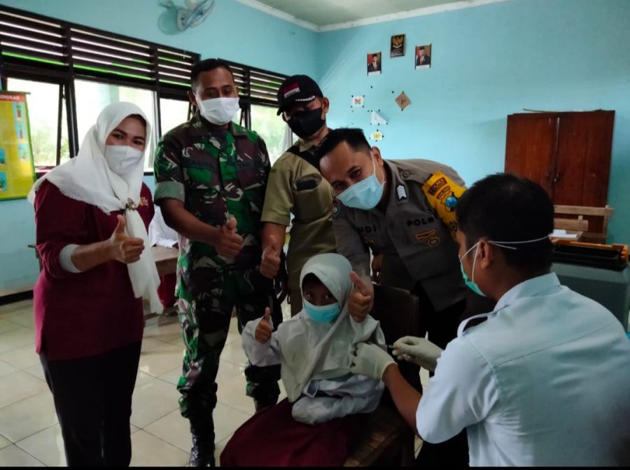 Cerita Keseruan Vaksinasi Anak di Desa Karangdinoyo