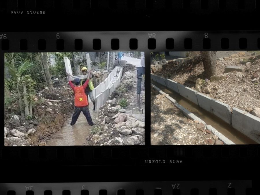 CV Rendra Jaya Galian Tergenang Air Dan Tidak Ada Lantai Kerja, Uditch Tetap Di Pasang 