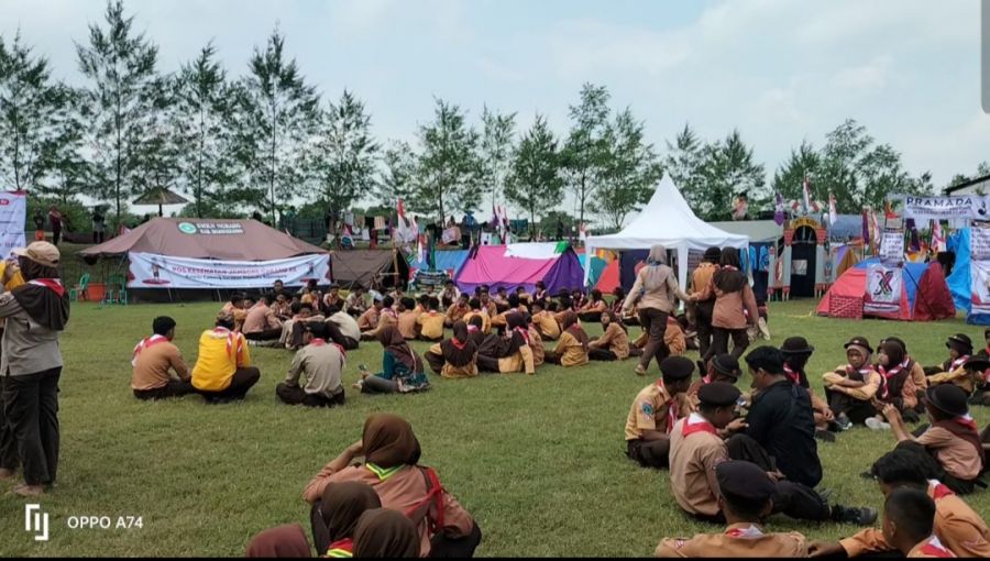 Dalam Rangka Hari Pramuka Ke 61, Jambore Cabang XII di Pilanggede Balen Berjalan Lancar dan Kondusif