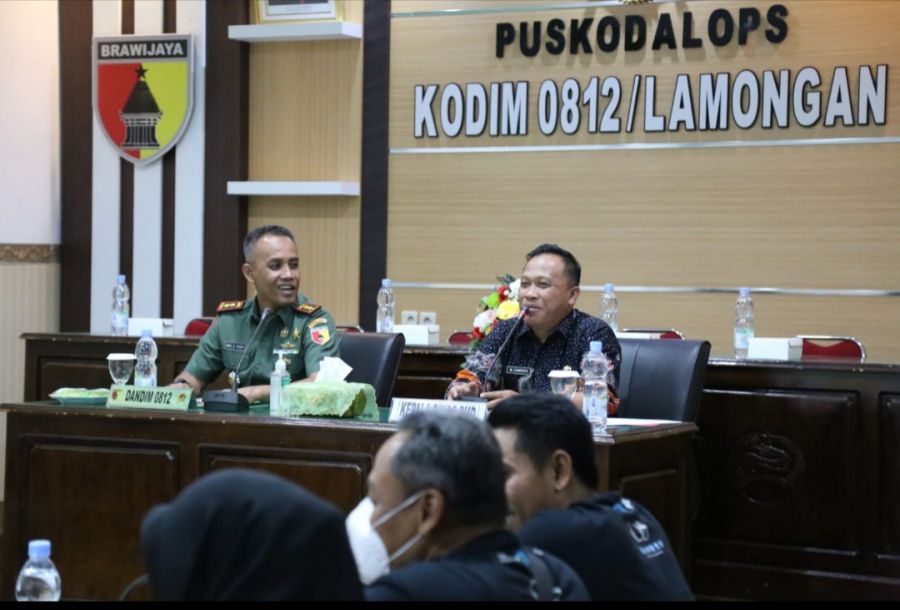 Dandim 0812/Lamongan Pimpin Rakor Hasil dan Evaluasi Jelang Penutupan TMMD ke-114