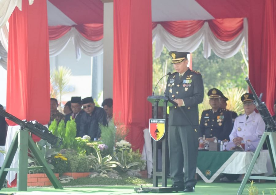 Dandim 0813 Bojonegoro Pimpin Upacara Peringatan HUT TNI ke- 78