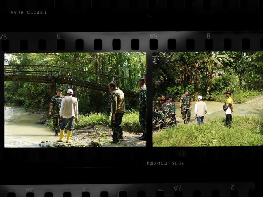 Dandim 0813 Bojonegoro Tinjau Lokasi Rencana Pembangunan Jembatan Beton di Napisl