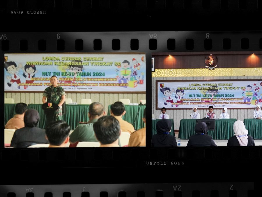 Dandim Bojonegoro Buka Lomba Cerdas Cermat Wawasan Kebangsaan Peringatan HUT TNI ke- 79