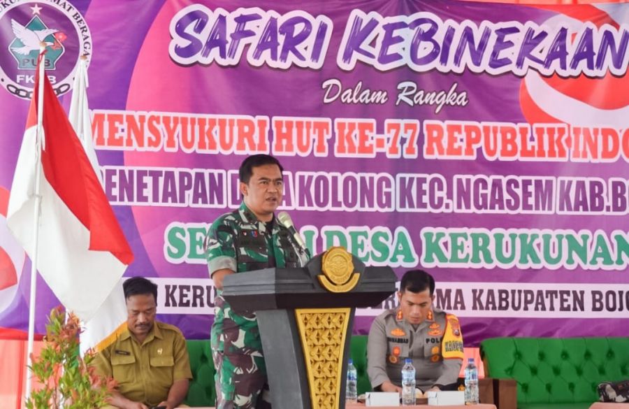 Dandim Bojonegoro ikuti Safari Kebhinekaan Hari Kemerdekaan Republik Indonesia